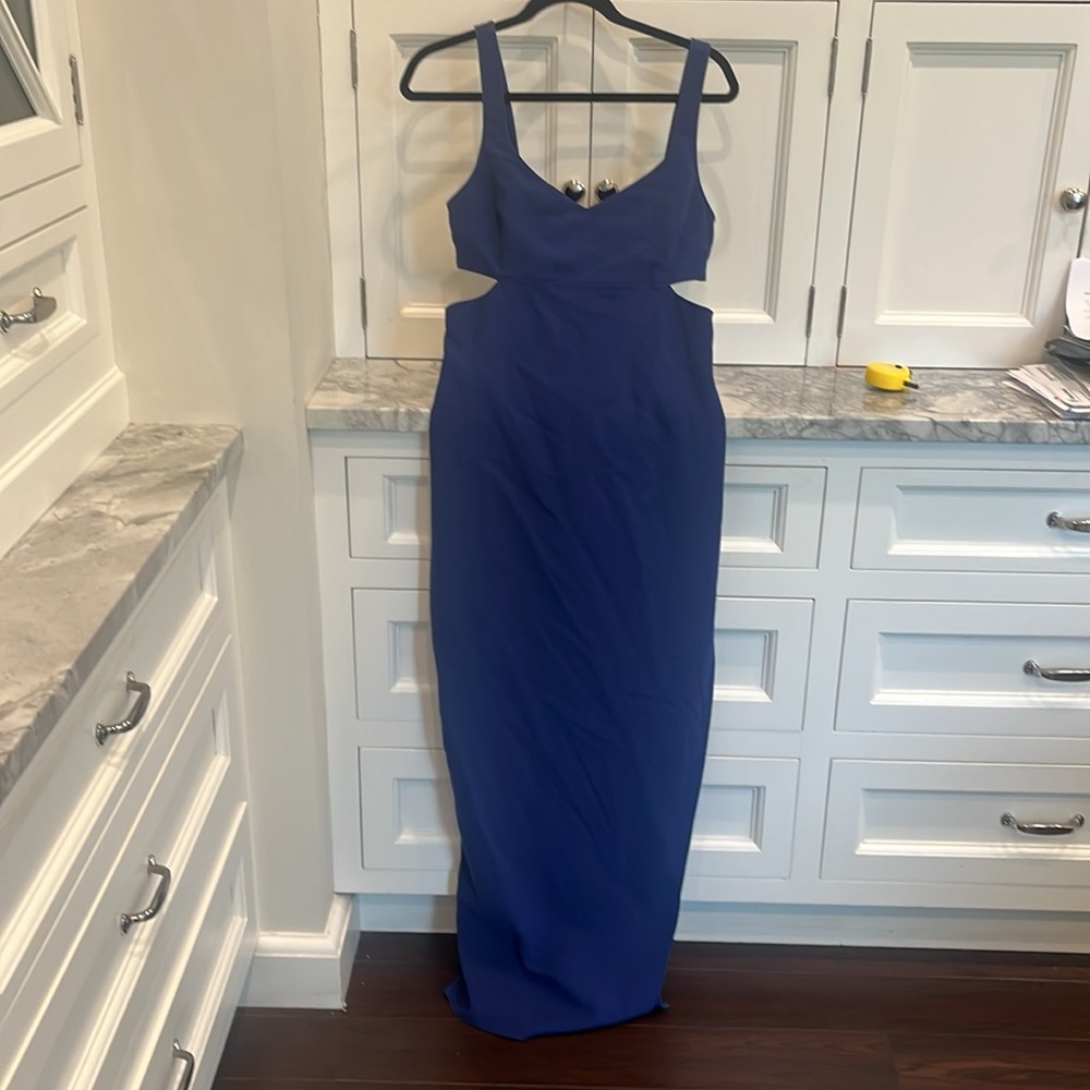 Likely Blue Cut out Gown - Picture 3 of 10